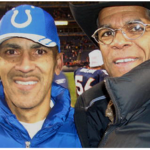 With cousin Tony Dungy